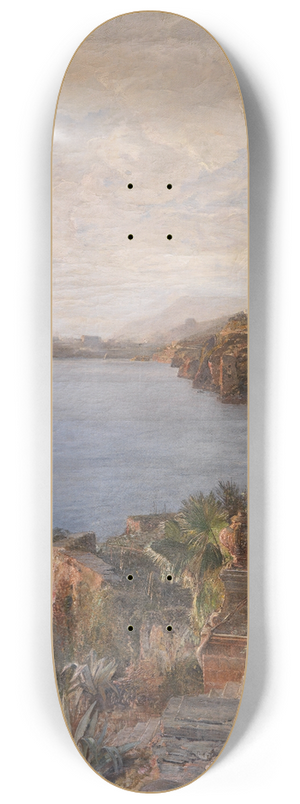 Emil Jakob Schindler - An der dalmatinischen Kste bei Ragusa 8.25 inch art skate deck Emil Jakob Schindler - An der dalmatinischen Kste bei Ragusa 8.25 inch art skate deck
