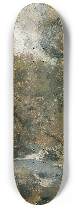 Emil Jakob Schindler - Bach im Wienerwald 8.25 inch art skate deck