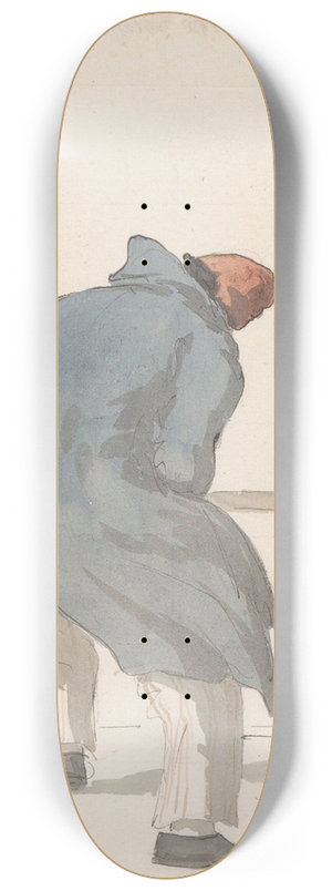 Abraham-Louis-Rodolphe Ducros - Bootsman aan boord van het schip lHeureuse Marianne 8.25 inch art skate deck Abraham-Louis-Rodolphe Ducros - Bootsman aan boord van het schip lHeureuse Marianne 8.25 inch art skate deck