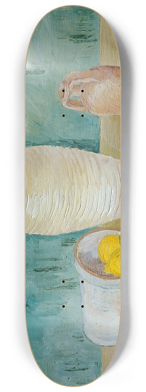 Emil Kraus - Stillleben mit Steinkrgen und Zitronen 8.25 inch art skate deck Emil Kraus - Stillleben mit Steinkrgen und Zitronen 8.25 inch art skate deck