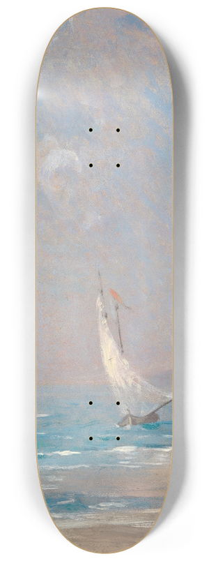 Emil Lugo - Segelboot auf einem bayerischem See 8.25 inch art skate deck
