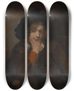 Triptych art skateboard deck of Rembrandt Van Rijn Titus The Artists Son_2 by Rembrandt Van Rijn (1606-1669) Triptych art skateboard deck of Rembrandt Van Rijn Titus The Artists Son_2 by Rembrandt Van Rijn (1606-1669)