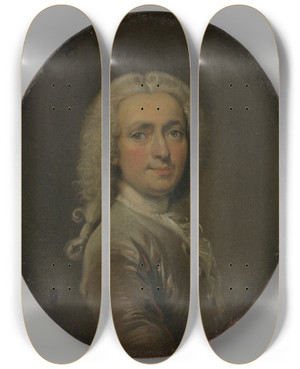 Triptych art skateboard deck of Cornelis Troost Selfportrait_2 by Cornelis Troost (1696-1750) Triptych art skateboard deck of Cornelis Troost Selfportrait_2 by Cornelis Troost (1696-1750)