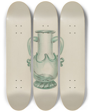 Triptych art skateboard deck of Michael Fenga Vase by Michael Fenga (20-)