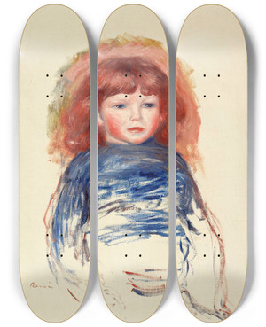 Triptych art skateboard deck of Pierreauguste Renoir Coco by Pierre-Auguste Renoir (1841-1919) Triptych art skateboard deck of Pierreauguste Renoir Coco by Pierre-Auguste Renoir (1841-1919)