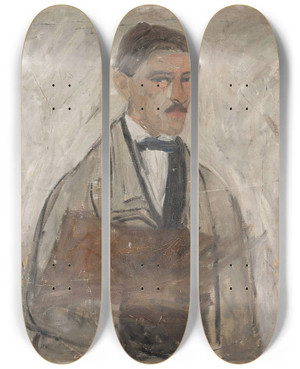 Triptych art skateboard deck of Tadeusz Makowski Selfportrait by Tadeusz Makowski (1882-1932) Triptych art skateboard deck of Tadeusz Makowski Selfportrait by Tadeusz Makowski (1882-1932)