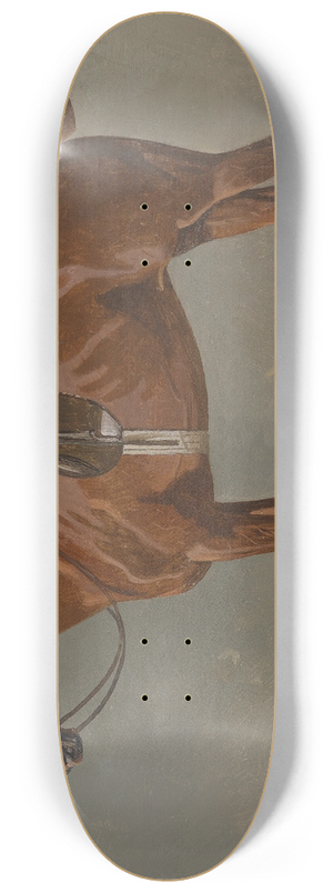 Emil Volkers - Brauner gesattelt im Stall 8.25 inch art skate deck