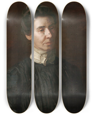 Triptych art skateboard deck of Thomas Eakins Portrait Of Mary Adeline Williams by Thomas Eakins (1844-1916)