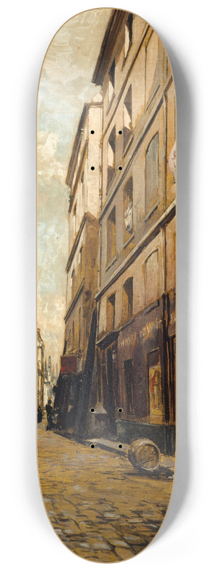 Emmanuel Lansyer - La Rue de lHtel-Colbert 8.25 inch art skate deck Emmanuel Lansyer - La Rue de lHtel-Colbert 8.25 inch art skate deck