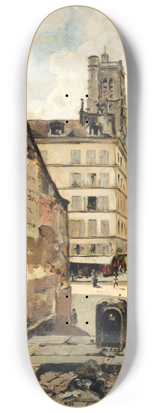 Emmanuel Lansyer - La Rue Grenier-sur-lEau 8.25 inch art skate deck