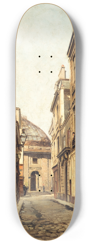 Emmanuel Lansyer - La Rue Sauval 8.25 inch art skate deck