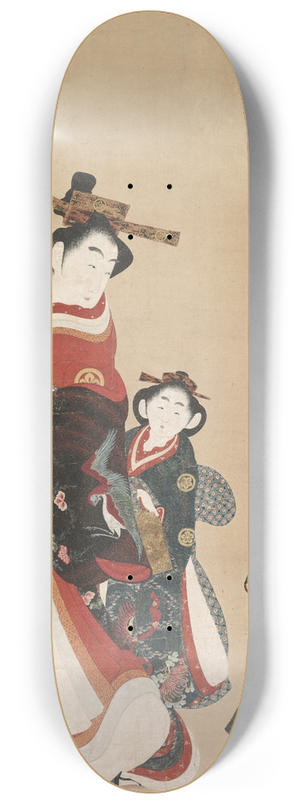 Engetsud - Courtesan and Attendants 8.25 inch art skate deck