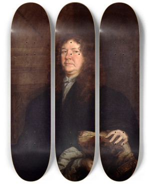 Triptych art skateboard deck of John Greenhill William Cartwright by John Greenhill (1649-1676) Triptych art skateboard deck of John Greenhill William Cartwright by John Greenhill (1649-1676)