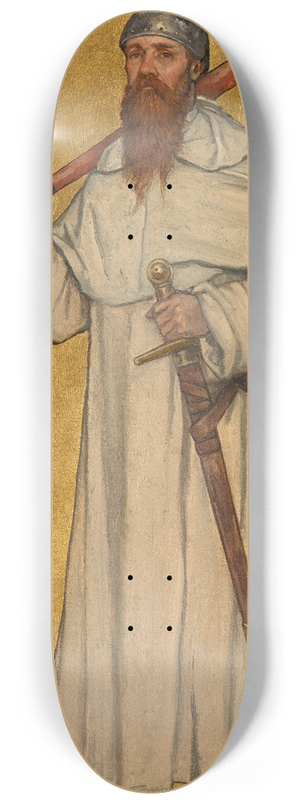 Albert Frans Lieven De Vriendt - Baldwin II of Flanders 8.25 inch art skate deck