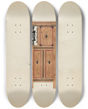 Triptych art skateboard deck of Martin Partyka Side View Of Hartford Cupboard by Martin Partyka Triptych art skateboard deck of Martin Partyka Side View Of Hartford Cupboard by Martin Partyka