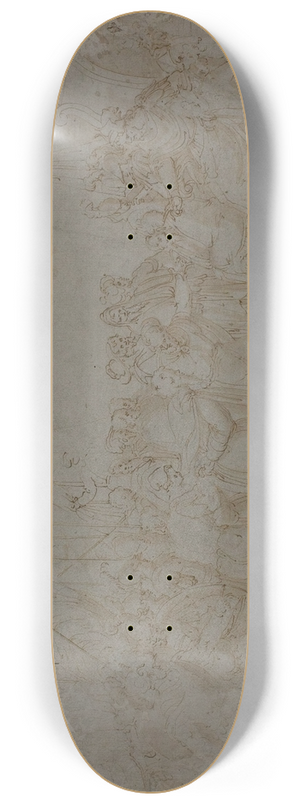 Ercole Setti - Saint Peter Brought before Nero 8.25 inch art skate deck