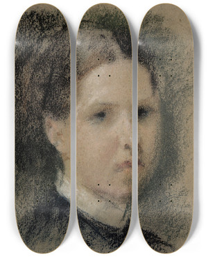 Triptych art skateboard deck of Albert Edelfelt Portrait Of Annie Edelfelt by Albert Edelfelt (1854-1905) Triptych art skateboard deck of Albert Edelfelt Portrait Of Annie Edelfelt by Albert Edelfelt (1854-1905)