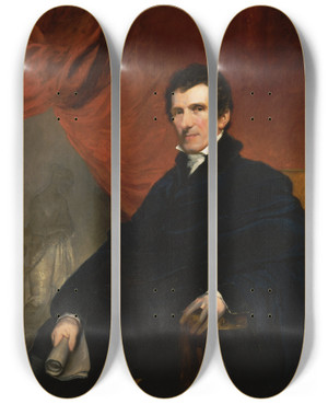 Triptych art skateboard deck of John Jackson Antonio Canova by John Jackson (1778-1831)