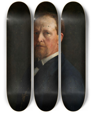 Triptych art skateboard deck of Peter Nicolai Arbo Selfportrait by Peter Nicolai Arbo (1831-1892) Triptych art skateboard deck of Peter Nicolai Arbo Selfportrait by Peter Nicolai Arbo (1831-1892)