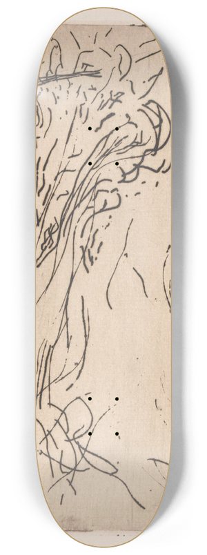 Erich Wichmann - Geabstraheerd bosgezicht 8.25 inch art skate deck