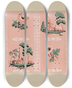 Triptych art skateboard deck of Sidney Liswood Wallpaper_1 by Sidney Liswood