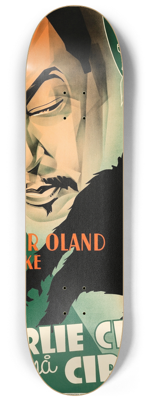Eric Rohman - Charlie Chan at the Circus 8.25 inch art skate deck