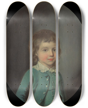 Triptych art skateboard deck of William Hamilton John Palmer Whalley by William Hamilton (1751-1801)