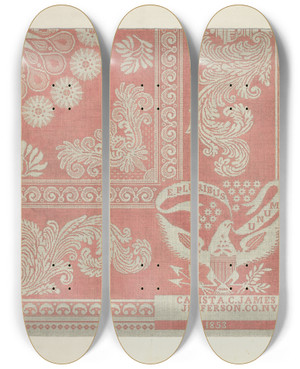 Triptych art skateboard deck of Arthur G Merkley Tyler Coverlet_8 by Arthur G Merkley