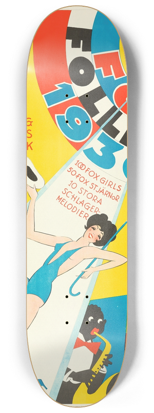 Eric Rohman - Follies of 1930 8.25 inch art skate deck Eric Rohman - Follies of 1930 8.25 inch art skate deck