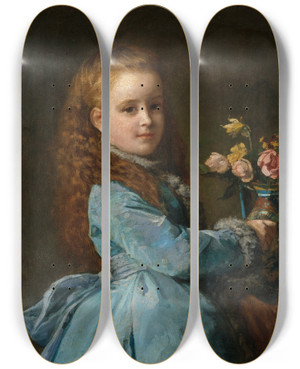 Triptych art skateboard deck of Edward Harrison May Edith Wharton by Edward Harrison May (1824-1887) Triptych art skateboard deck of Edward Harrison May Edith Wharton by Edward Harrison May (1824-1887)