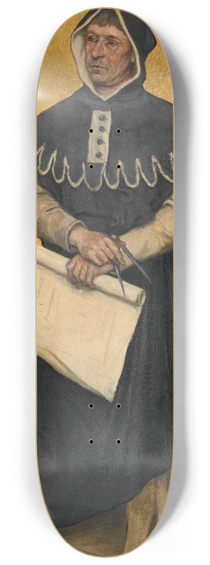 Albert Frans Lieven De Vriendt - The Architect Jan Rogiers 8.25 inch art skate deck