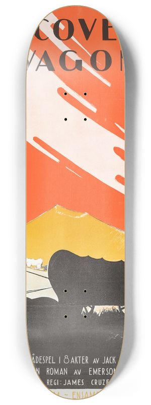 Eric Rohman - The Covered Wagon 8.25 inch art skate deck Eric Rohman - The Covered Wagon 8.25 inch art skate deck