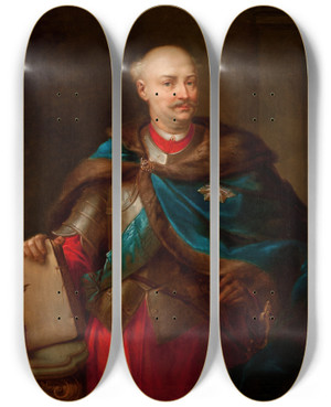 Triptych art skateboard deck of Rafa Hadziewicz Portrait Of Widziski by Rafal Hadziewicz (1803-1886) Triptych art skateboard deck of Rafa Hadziewicz Portrait Of Widziski by Rafal Hadziewicz (1803-1886)