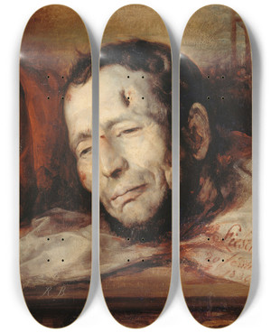 Triptych art skateboard deck of Jacquesraymond Brascassat Tte De Giuseppe Fieschi 17901836 Aprs Son Excution by Jacques Raymond Brascassat (1804-1867) Triptych art skateboard deck of Jacquesraymond Brascassat Tte De Giuseppe Fieschi 17901836 Aprs Son Excution by Jacques Raymond Brascassat (1804-1867)