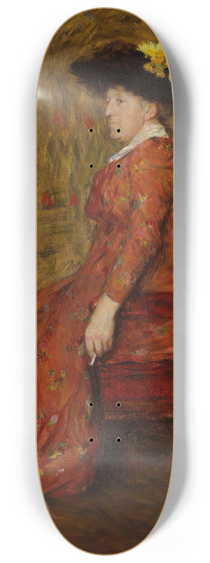 Erik Werenskiold - Portrait of the Painter Kitty L. Kielland 8.25 inch art skate deck Erik Werenskiold - Portrait of the Painter Kitty L. Kielland 8.25 inch art skate deck
