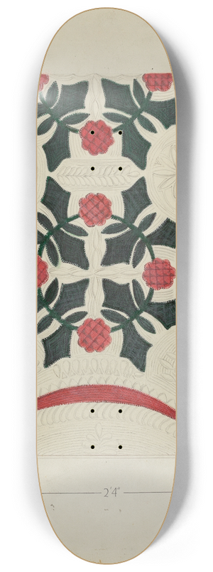 Ernest A. Towers, Jr. - Applique Coverlet 8.25 inch art skate deck