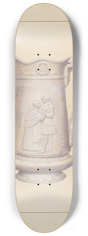 Ernest A. Towers, Jr. - Bisque Water Pitcher 8.25 inch art skate deck