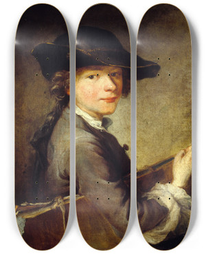 Triptych art skateboard deck of Nicolas Bernard Lpici Carle Vernet 17581836 by Nicolas Bernard Lepicie (1735-1784)