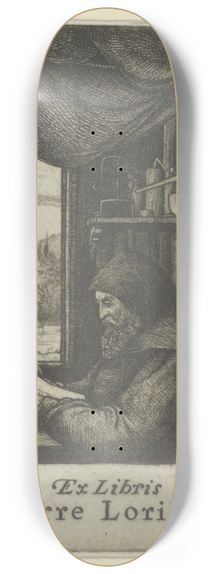 Ernest Haskell - Ex Libris Pierre Lorillard 8.25 inch art skate deck