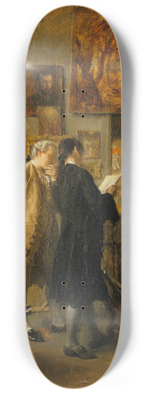 Ernest Meissonier - An Artist showing his Work 8.25 inch art skate deck