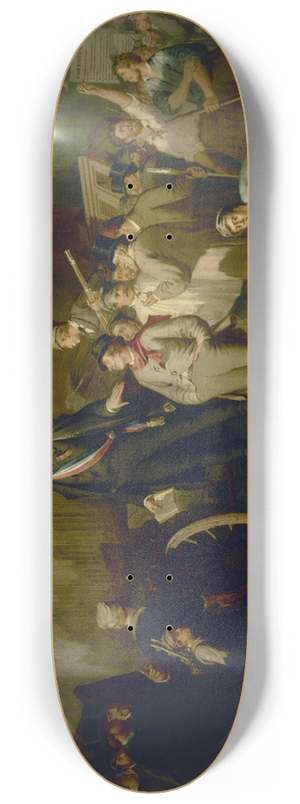 Ernest Pichio - Alphonse Baudin (1811-1851) sur la barricade du faubourg Saint-Antoine, le 3 dcembre 1851 8.25 inch art skate deck