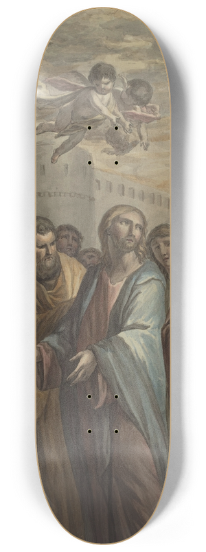 Ernest Zacharias Platner - Christ with Apostles and a Roman Soldier 8.25 inch art skate deck
