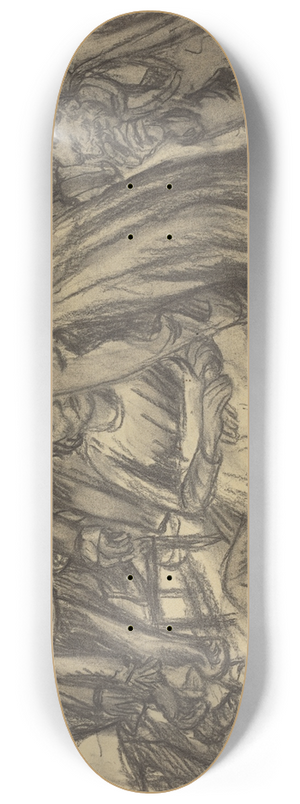 Ernst Barlach - The Couple in the Crowd 8.25 inch art skate deck