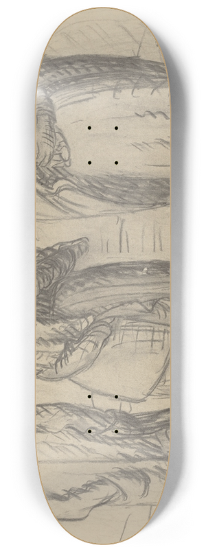 Ernst Barlach - Three Figures 8.25 inch art skate deck