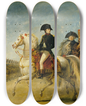 Triptych art skateboard deck of Antoinejean Gros General Bonaparte Reviewing Troops by Antoine-Jean Gros (1771-1835) Triptych art skateboard deck of Antoinejean Gros General Bonaparte Reviewing Troops by Antoine-Jean Gros (1771-1835)