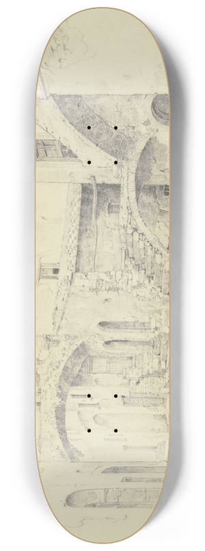 Ernst Fries - Street in Terni-Papigno 8.25 inch art skate deck