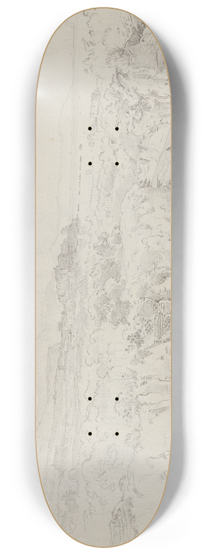 Ernst Fries - View of Pozzuoli 8.25 inch art skate deck