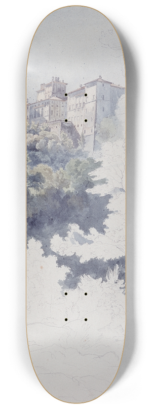 Ernst Fries - Villa Chigi near Ariccia 8.25 inch art skate deck