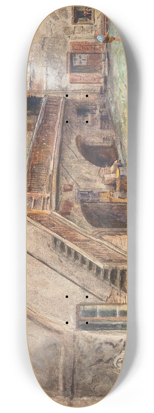 Ernst Graner - Hof in der Kahlenbergerstrae 8.25 inch art skate deck