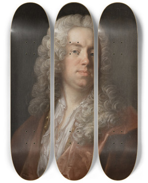 Triptych art skateboard deck of Johan Henrik Scheffel Erik Wrangel Af Lindeberg 16861765 by Johan Henrik Scheffel